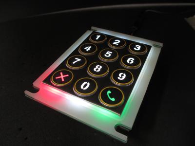 Der KVG-12-R in kundenspezifischer Ausführung als Telefon-Nummernblock