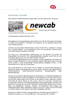 DE_Neuer Standort Kabelkonfektionär newcab GmbH Co KG rüstet sich für die Zukunft.pdf
