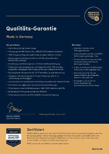 BORCO HÖHNS Qualitäts-Garantie 2021
