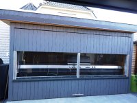 In Eigenleistung entwickelte, konstruierte und aufgebaute Outdoorküche von Andreas Besser, Bildnachweis: A. Besser Stuhr