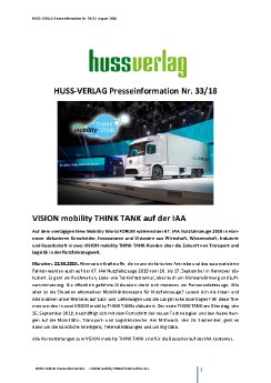 Presseinformation_33_HUSS_VERLAG_VISION mobility THINK TANK auf der IAA.pdf