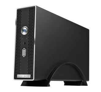 ICY BOX IB-NAS4210: NAS für eine 3,5"-Festplatte. BitTorrent Client und sieben Server. Zum Beispiel als Musikserver. Unverbindliche Preisempfehlung inkl. MwSt.: Euro 129,00.