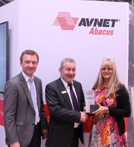 Hagen Götze, Avnet Abacus; Udo Reinhold, Kingbright Europe; Claudia Jocher, Avnet Abacus