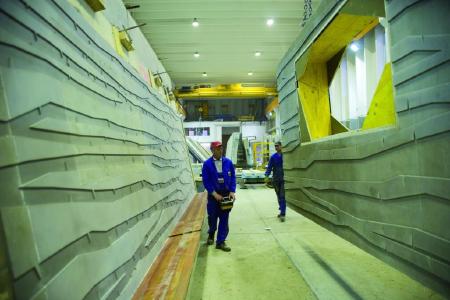 Die Herstellung der Betonfertigteile erfolgte im Fertigteilwerk des Bauunternehmens Dobler aus Kaufbeuren / Foto: NOE-Schaltechnik, Süssen