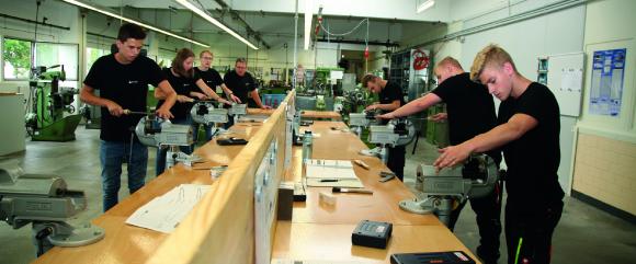 Die Ausbildungswerkstatt bei Schneider-Kreuznach