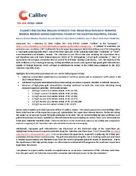 14022024_EN_CXB_Calibre Reports Ore Control Drill Results at Leprechaun News Release (Final.pdf