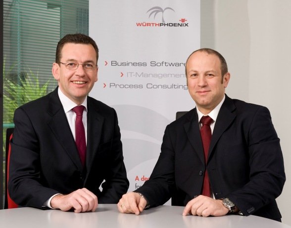 Würth Phoenix Geschäftsführer Hubert Kofler (l) und Michael Piok-small.jpg