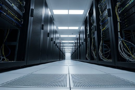 Serverraum mit Enterprise-Racks – symbolisches Motiv für IT-Infrastruktur und Datenspeichersyste.png