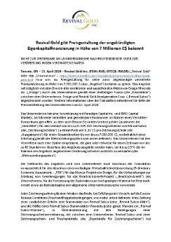 Revival Gold - Prjt Lieutenant Concurrent Offering - Press Release - FINAL v2_DE.pdf