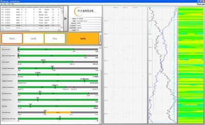 The QDS Quality Monitor assigns all production data to the produced profile length and displays them relative to the individual stages of the production line.