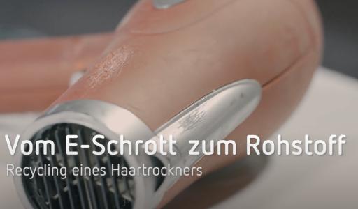 Recycling eines Haartrockners