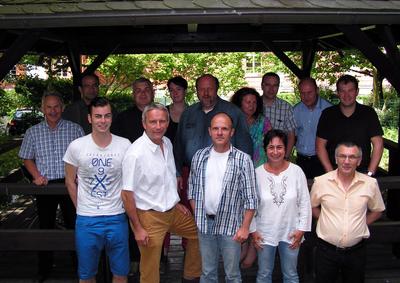 Geballte Kompetenz und der Wille zum Erfolg. Das Vertriebsteam der Pfister Waagen Bilanciai und die Verantwortlichen der PRAXIS Software AG zur Vertriebstagung in Gotha/Thüringen.