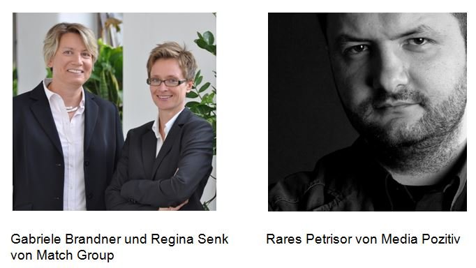 Gabriele Brandner und Regina Senk von Match Group und Rares Petrisor von Media Pozitiv_fin.JPG