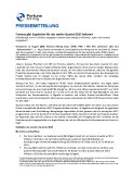 [PDF] Pressemittreilung; Fortuna gibt Ergebnisse für das zweite Quartal 2025 bekannt