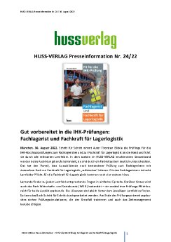 Presseinformation_24_HUSS_VERLAG_Fit für die IHK-Prüfung_Fachlagerist und Fachkraft für Lagerlog.pdf