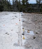 Abbildung 1: Die Entnahme von Schlitzproben mit einer Gesamtlänge von 94,5 m erfolgte im Monat November 2025.