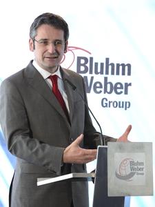 Der rheinland-pfälzische Wirtschaftsminister Hendrik Hering würdigte in seiner Rede das unternehmerische, ehrenamtliche und soziale Engagement von Eckhard Bluhm