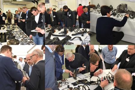 Projektteilnehmer während des Hands-On-Workshops Massiver Leichtbau im Januar 2018 in Aachen