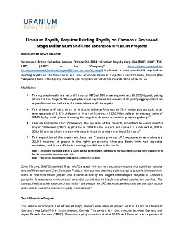2024 10 28 URC Acquires Existing Royalty on Camecos Advanced Stage Millennium and Cree Exte.pdf