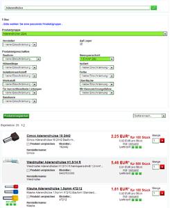 So funktioniert die neue Artikelsuche für Elektromaterial, Haushaltselektronik und Industriebedarf auf www.elektrotools.de
