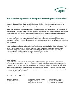 Intel Licenses Cognitec's Face Recognition Technology for Device Access.pdf