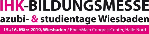 Logo IHK-Bildungsmesse - azubi- & studientage Wiesbaden 2019