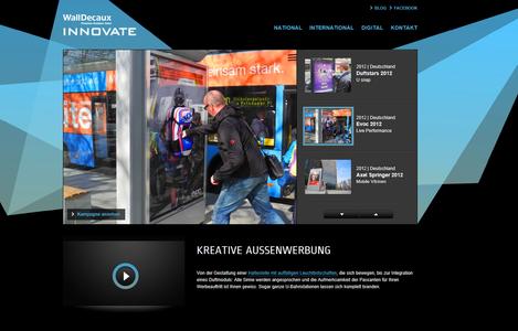 WallDecaux Innovate Website Relaunch 2012