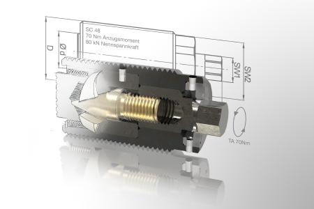 power clamping screw SC