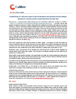 29012025_EN_CXB_Calibre Talavera Maiden Mineral Resource (FINAL).pdf