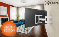 Die Vogel's TVM 5645W ist eine schwenkbare TV Wandhalterung in Weiß für Monitorgrößen von 40 Zoll - 77 Zoll und trägt ein Gewicht von bis zu 45 kg.