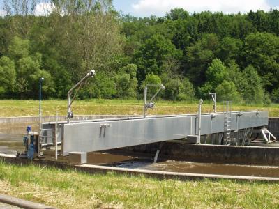 Rundräumer in Abwasserbehandlungsanlage, Foto: HIK GmbH, Rahden