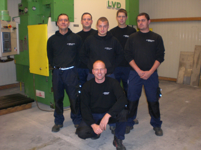 Jungunternehmer Björn Höchst (vorne) mit seinem Team
