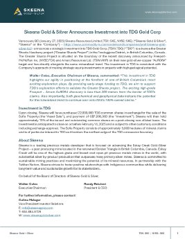 27012025_EN_SKE_Skeena Announces Investment into TDG Gold- Final.pdf
