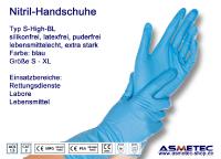 Nitril-Handschuh Typ S-High Risk