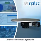 Auf dem Portal http://drehtisch-drivesets.systec.de informiert die Systec GmbH über ihre einbaufertigen Drehtische mit Steuerung und Software
