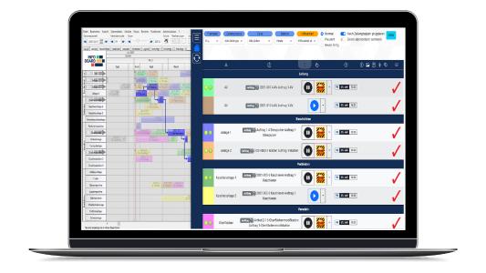 Ein komplettes Zeitmanagement im Betrieb
Personalzeiterfassung (PZE), Urlaubsverwaltung, Betriebsdatenerfassung (BDE), Personaleinsatzplanung (PEP), Schichtplanung, Montageplanung alles in einer Software.