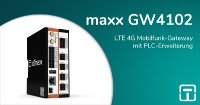 maxx GW4102 - LTE 4G Mobilfunk-Gateway mit PLC-Erweiterung