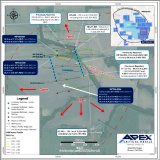 Abbildung 1: Bohrplan für Phase I 2026 auf dem Projekt Rift mit dem Standort und den Analyseergebnissen der Bohrlöcher RIFT26-004 und RIFT26-005A sowie Teiluntersuchungsergebnissen für RIFT26-006 (hierin gemeldet), zusammen mit laufenden und abgeschlossenen Bohrlöchern, ausgewählten geplanten Bohrlöchern und historischen Bohrlochstandorten
