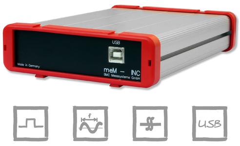 meM-INC: USB device for incremental encoders, pulse and frequency measurement
