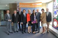 Gedankenaustausch der IHK-Spitze mit CDU-Landtagsabgeordneten in Stuttgart (v.l.): Dr. Helmut Kessler, Arnulf Freiherr von Eyb (MdL), Dr. Bernhard Lasotta (MdL), Prof. Dr. Wolfgang Reinhart (MdL), Friedlinde Gurr-Hirsch (MdL), Elke Döring, Prof. Dr. Dr. h. c. Harald Unkelbach, Katrin Löbbecke und Roland Rüdinger / Bildquelle: IHK Heilbronn-Franken