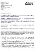 [PDF] Pressemitteilung: Sibanye-Stillwater wird durch verbesserte und neue Chromvereinbarungen mit dem Glencore Merafe Venture einen erheblichen gemeinsamen Wert freisetzen