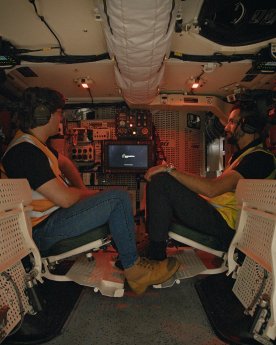 Lachlan Watson [RDA] and Vanja Videnovic [Breaker] in Boxer armoured vehicle.png