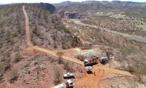 Bohrung auf dem Ashburton-Projekt; Quelle: Kalamazoo Resources