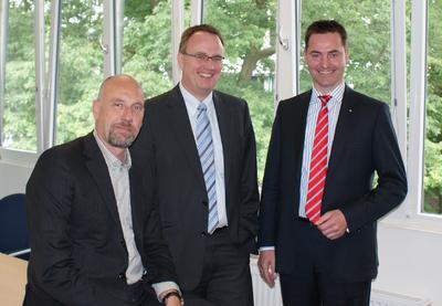 Carsten Meyer-Heder (team neusta), Klaus-Dieter Gerken (akquinet AG), Klaus-Hinrich Vater (Vater Unternehmensgruppe)