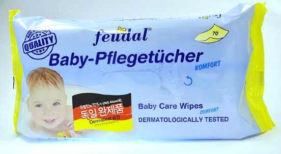 Babypflegetücher der Albaad Deutschland GmbH für Südkorea.JPG