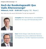 IVFP DKM Kongress Altersvorsorge: Nach der Bundestagswahl: Quo Vadis Altersvorsorge?
