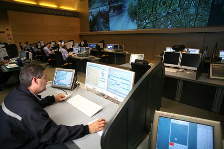 eyevis video wall in control room