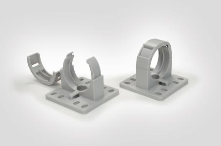 CTCC IWS corrugated tubing holders for the nominal sizes 17, 29, 37 and 50 mm